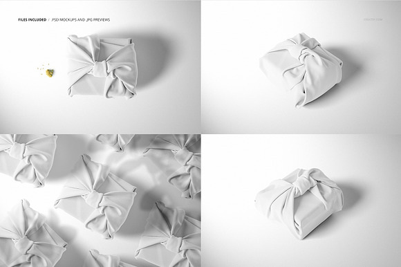 Fabric Gift Wrap Mockup Set 01/FFv10 in Product Mockups - product preview 2