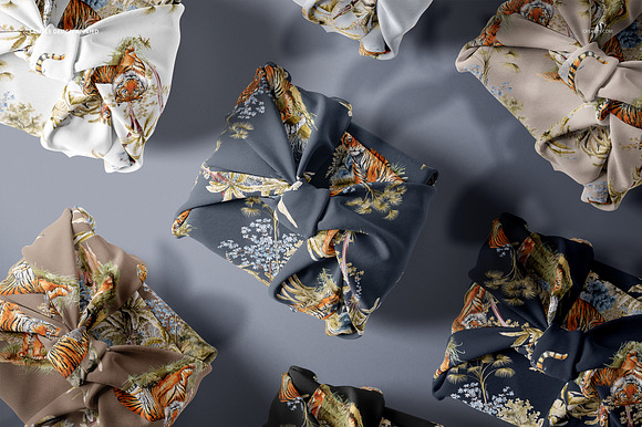 Fabric Gift Wrap Mockup Set 01/FFv10 in Product Mockups - product preview 5