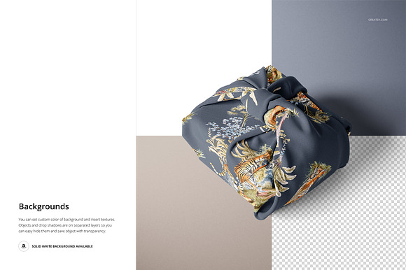 Fabric Gift Wrap Mockup Set 01/FFv10 in Product Mockups - product preview 8