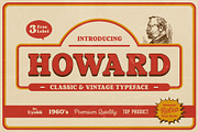 Howard - Retro Vintage Typeface