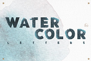 Watercolor letters (35PNG)