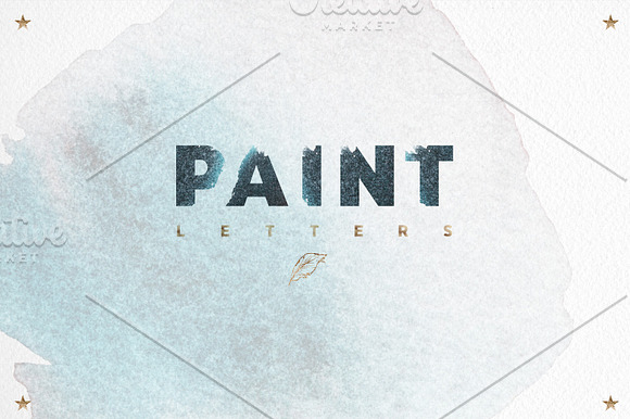 Watercolor letters (35PNG) in Illustrations - product preview 2