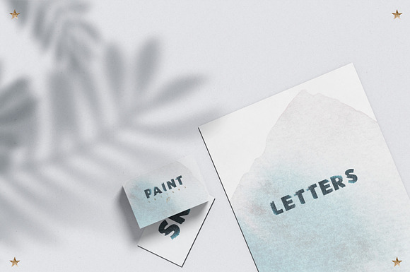 Watercolor letters (35PNG) in Illustrations - product preview 3
