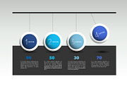 Infographic vector option banner