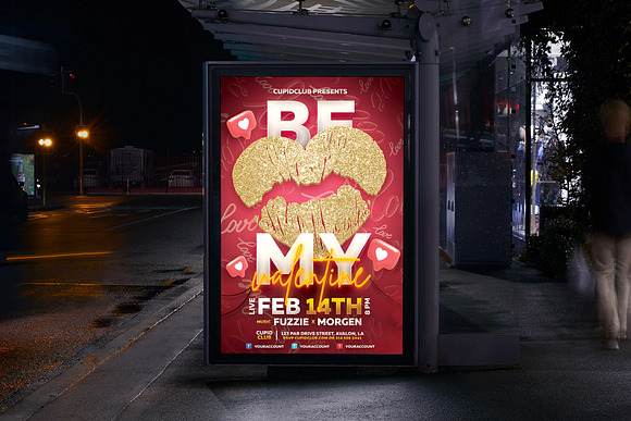 Valentines Day Party Flyer in Flyer Templates - product preview 2
