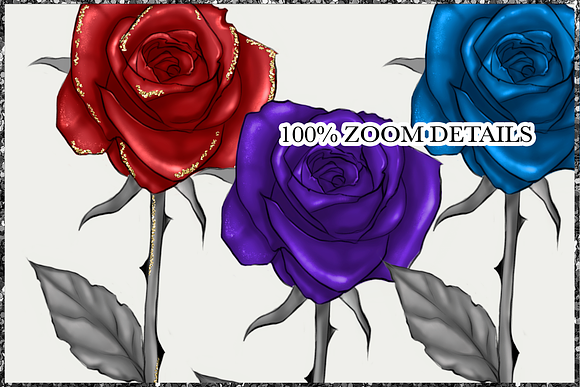 Vintage Rose Png Cliparts in Illustrations - product preview 6