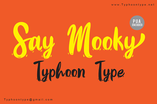 Say Mooky font
