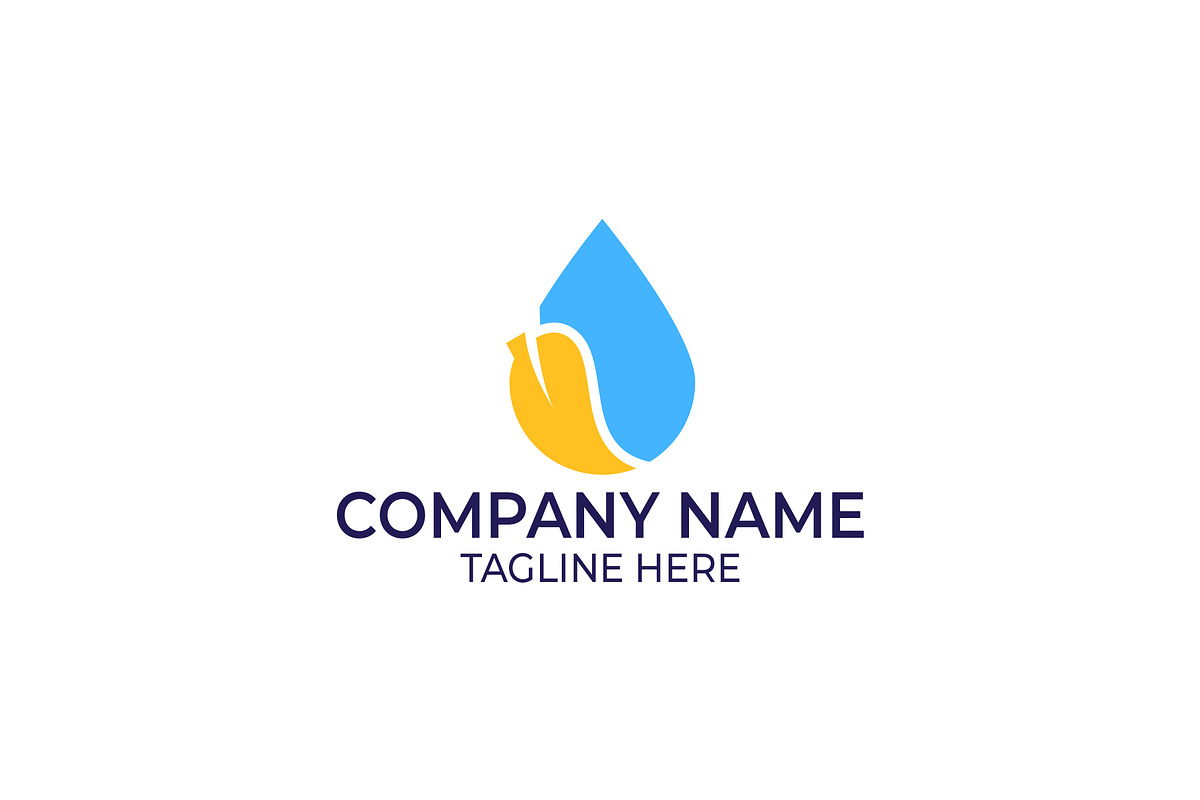 Leaf and Water Logo in Logo Templates - product preview 8