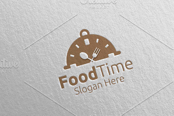Food Time Logo Restaurant or Cafe 62 in Logo Templates - product preview 2
