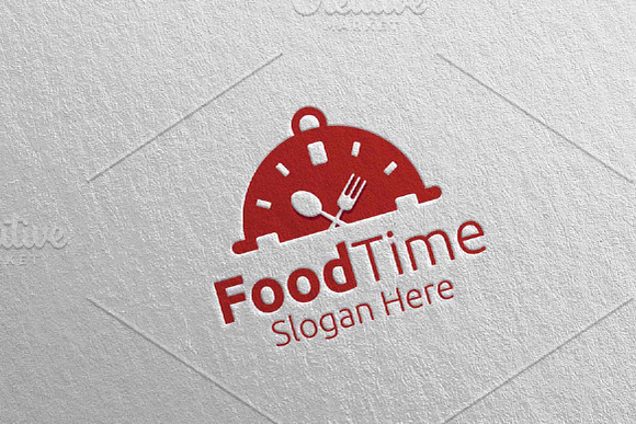 Food Time Logo Restaurant or Cafe 62 in Logo Templates - product preview 3