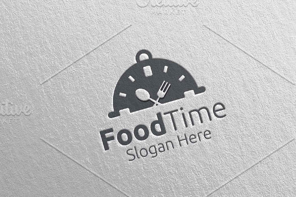 Food Time Logo Restaurant or Cafe 62 in Logo Templates - product preview 4