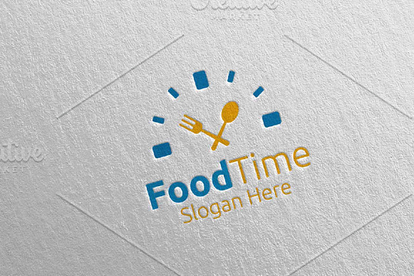 Food Time Logo Restaurant or Cafe 63 in Logo Templates - product preview 1