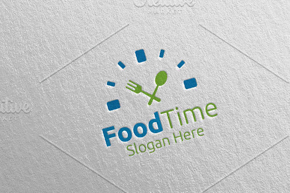 Food Time Logo Restaurant or Cafe 63 in Logo Templates - product preview 2
