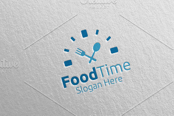 Food Time Logo Restaurant or Cafe 63 in Logo Templates - product preview 3