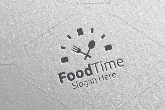 Food Time Logo Restaurant or Cafe 63 in Logo Templates - product preview 4