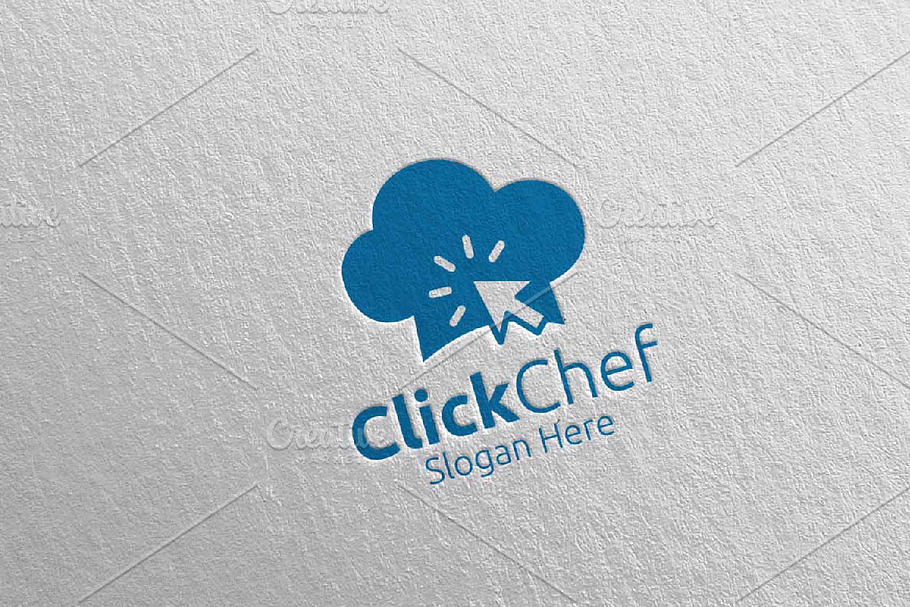 Click Food Logo Restaurant, Cafe 64 in Logo Templates - product preview 8