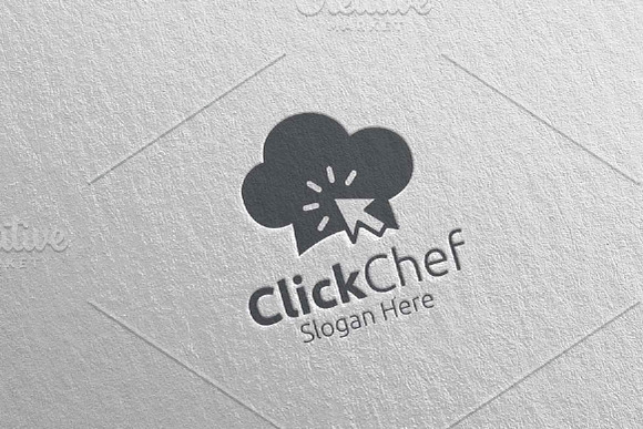 Click Food Logo Restaurant, Cafe 64 in Logo Templates - product preview 4