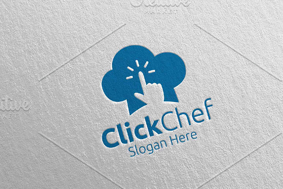 Click Food Logo Restaurant, Cafe 65 in Logo Templates - product preview 1