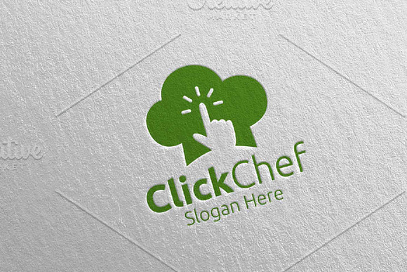 Click Food Logo Restaurant, Cafe 65 in Logo Templates - product preview 2