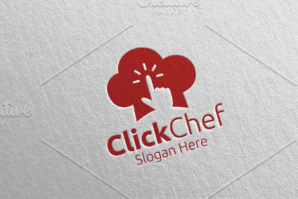 Click Food Logo Restaurant, Cafe 65 in Logo Templates - product preview 3