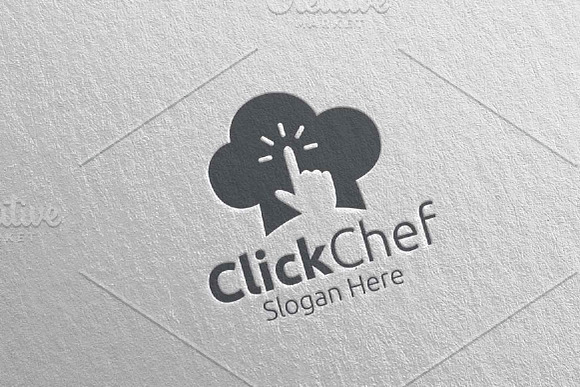 Click Food Logo Restaurant, Cafe 65 in Logo Templates - product preview 4