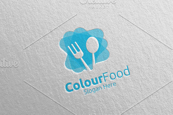Color Food Logo Restaurant, Cafe 66 in Logo Templates - product preview 1