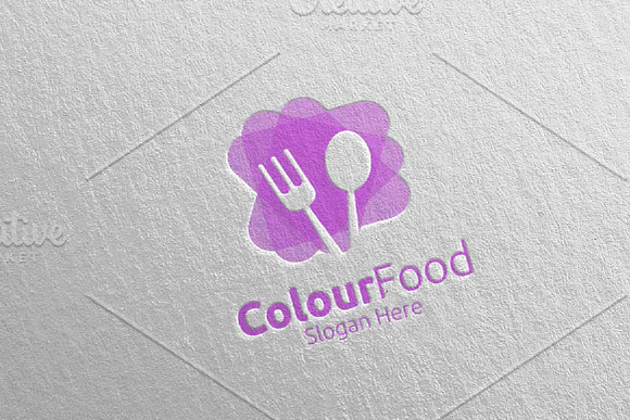 Color Food Logo Restaurant, Cafe 66 in Logo Templates - product preview 2