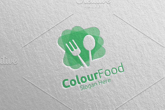 Color Food Logo Restaurant, Cafe 66 in Logo Templates - product preview 4
