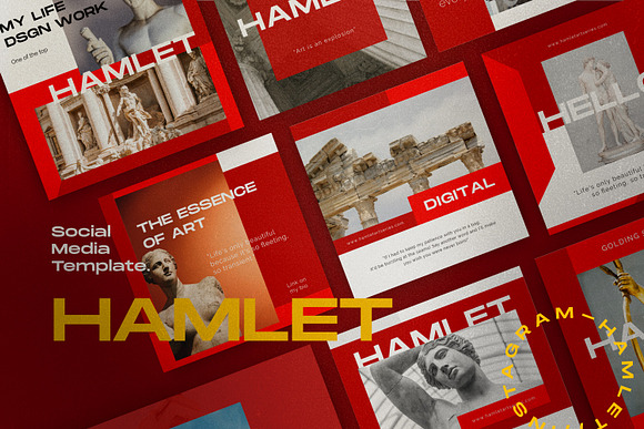 Hamlet - Social Media KIT Bundle in Instagram Templates - product preview 8