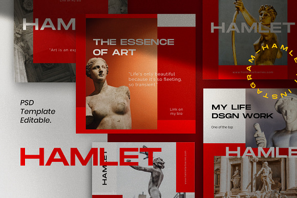 Hamlet - Social Media KIT Bundle in Instagram Templates - product preview 9