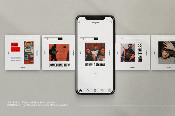 MAZILLAX - Social Media Kit Bundle in Instagram Templates - product preview 2