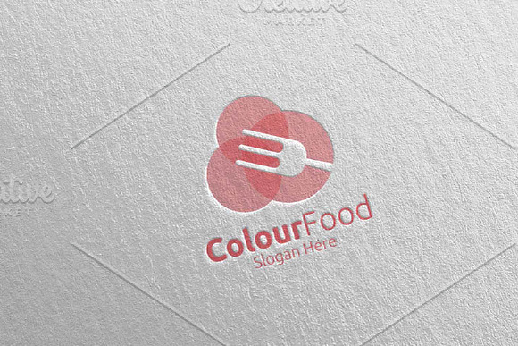 Color Food Logo Restaurant, Cafe 67 in Logo Templates - product preview 4