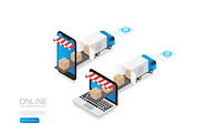 Isometric online delivery service