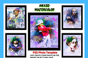 Mixed Watercolor Photo Template