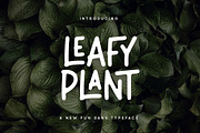 Leafy Plant Fun Typeface