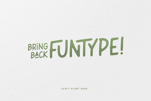 Leafy Plant Fun Typeface in Display Fonts - product preview 1