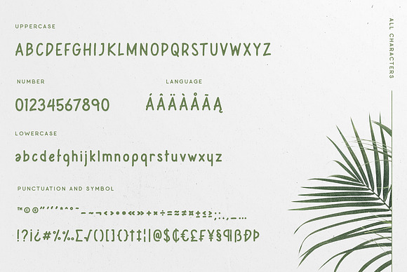 Leafy Plant Fun Typeface in Display Fonts - product preview 5
