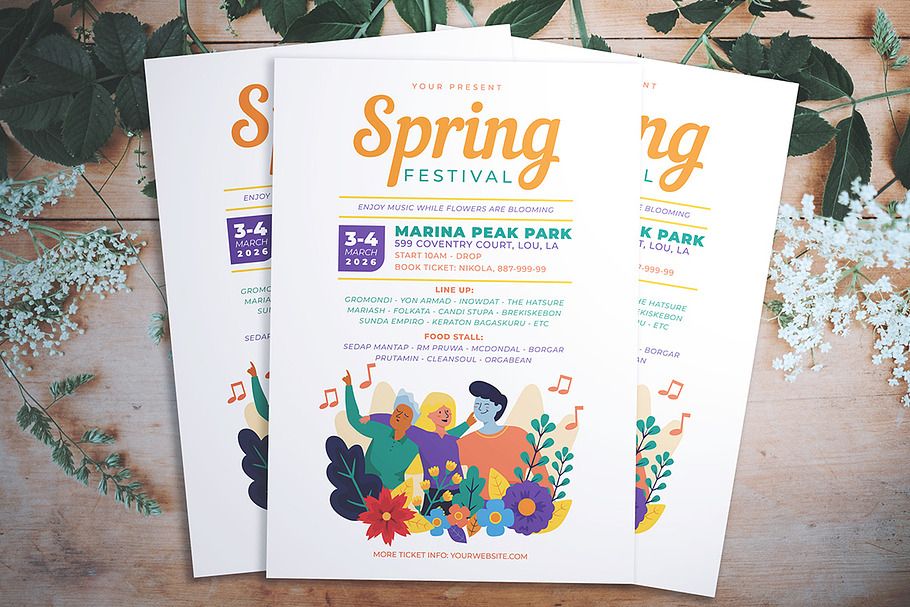 Spring Fest Flyer in Flyer Templates - product preview 8