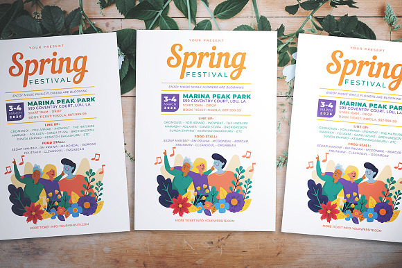 Spring Fest Flyer in Flyer Templates - product preview 1