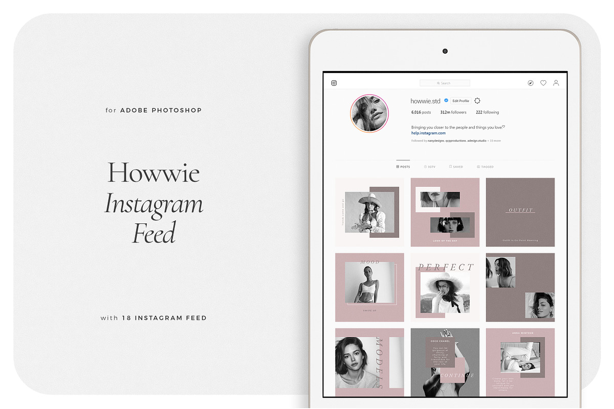 HOWWIE Instagram Feed in Instagram Templates - product preview 8
