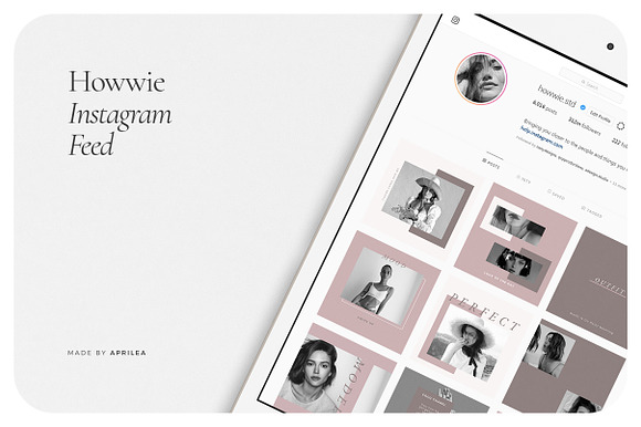 HOWWIE Instagram Feed in Instagram Templates - product preview 5