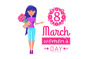 Womens Day on 8 of March Greeting