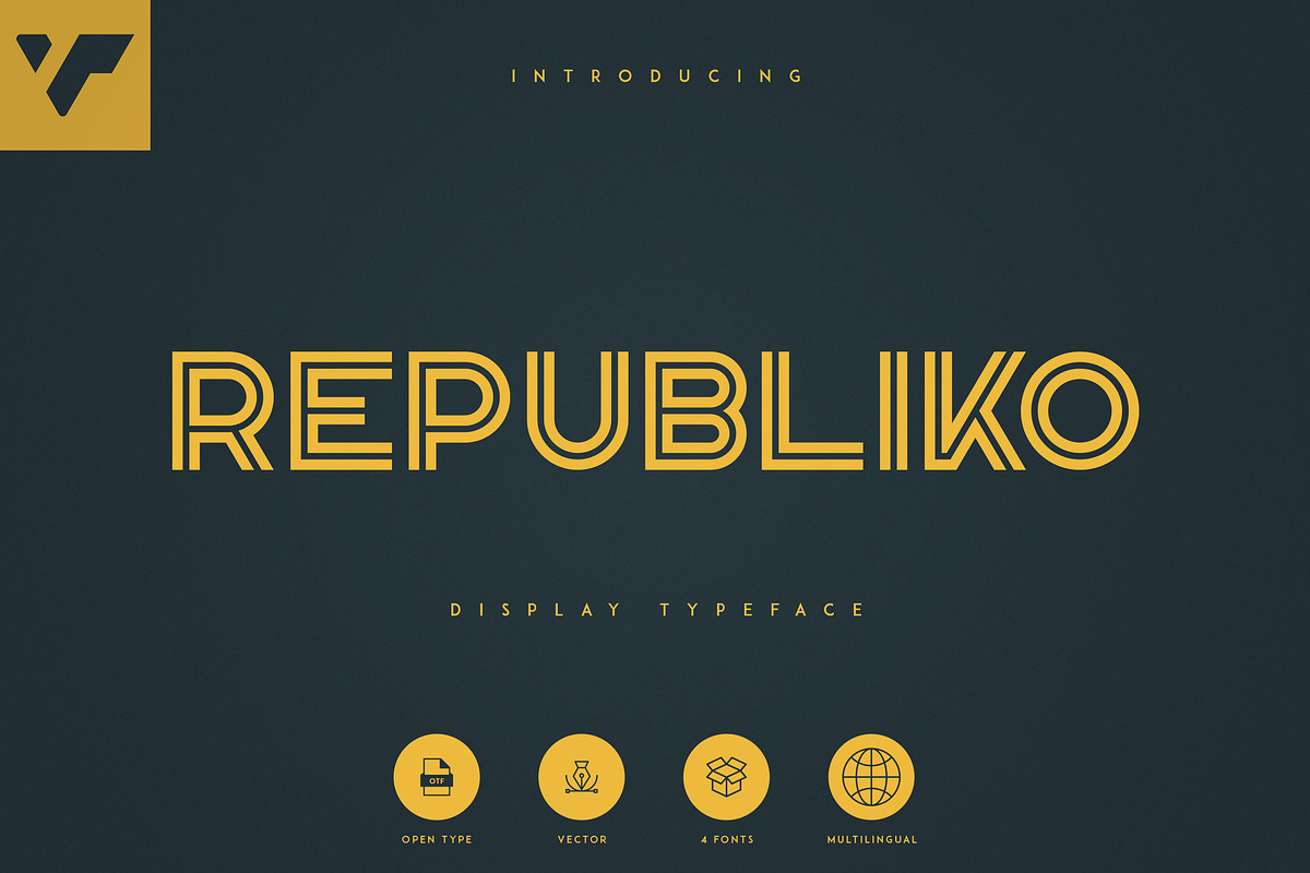 Republiko - Display Typeface in Display Fonts - product preview 8
