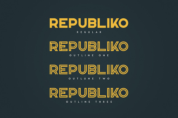 Republiko - Display Typeface in Display Fonts - product preview 1