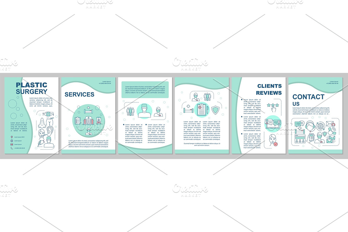 Plastic surgery brochure template in Brochure Templates - product preview 8