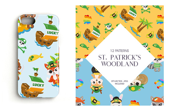 St. Patrick's Woodland in Patterns - product preview 3