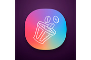 Reusable coffee filter app icon
