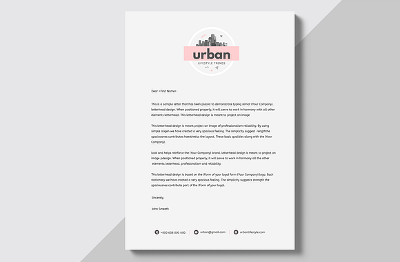 Urban letterheads - 6 Designs in Stationery Templates - product preview 1