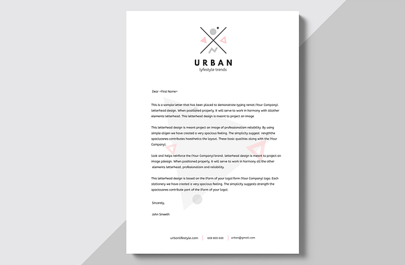 Urban letterheads - 6 Designs in Stationery Templates - product preview 2