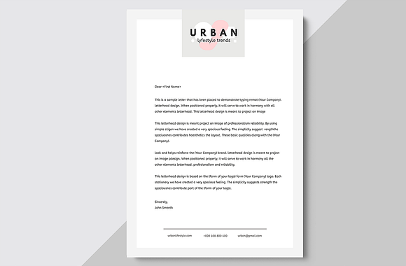 Urban letterheads - 6 Designs in Stationery Templates - product preview 5